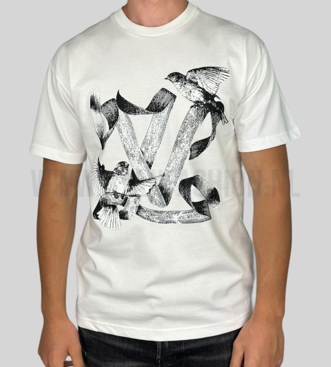 Louis Vuitton LV Birds Printed T-Shirt White