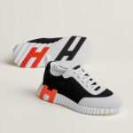 Hermes Bouncing Sneakers White Orange