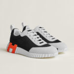 Hermes Bouncing Sneakers White Orange