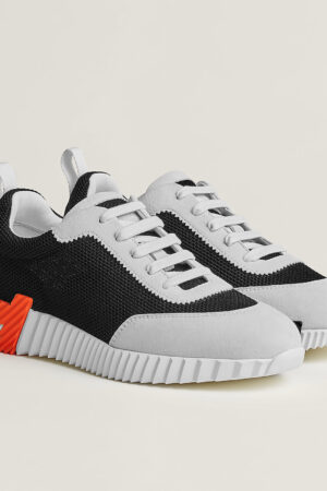 Hermes Bouncing Sneakers White Orange