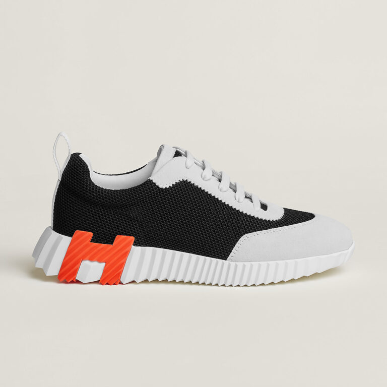 Hermes Bouncing Sneakers White Orange - Afbeelding 3