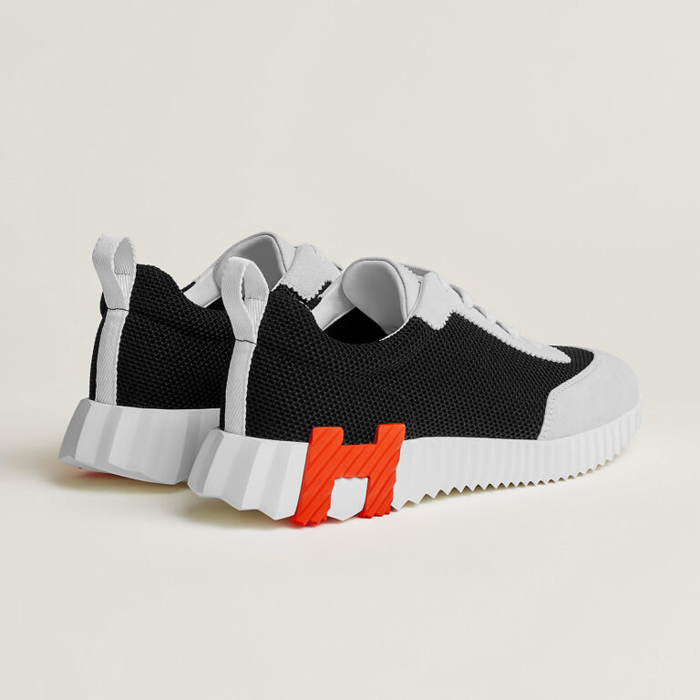 Hermes Bouncing Sneakers White Orange - Afbeelding 4