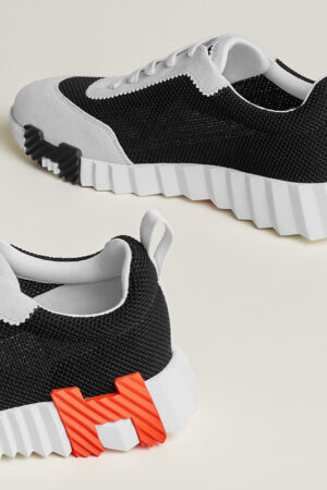 Hermes Bouncing Sneakers White Orange