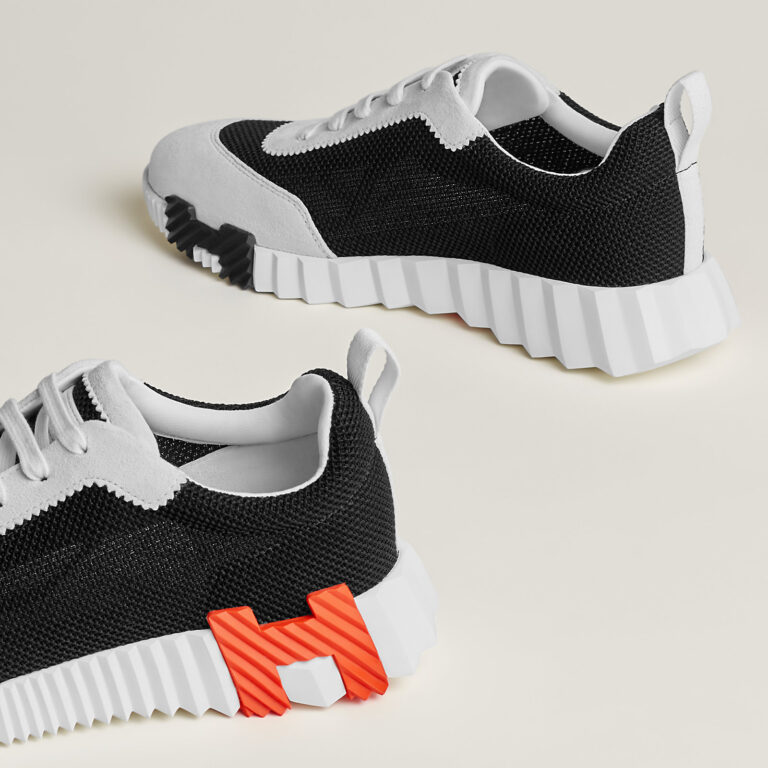 Hermes Bouncing Sneakers White Orange - Afbeelding 5