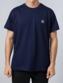 Stone Island Box Logo T-Shirt Donkerblauw
