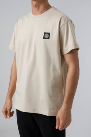 Stone Island Box Logo T-Shirt Beige