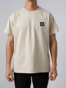 Stone Island Box Logo T-Shirt Beige