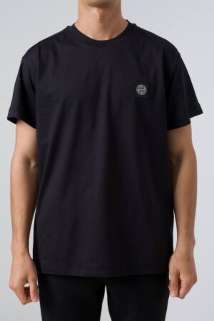 Stone Island Box Logo T-Shirt Zwart