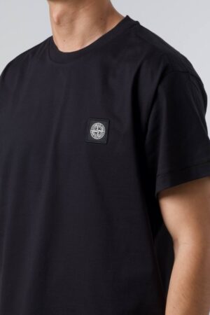 Stone Island Box Logo T-Shirt Zwart