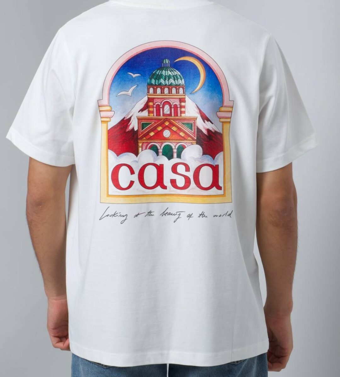 Casablanca Vue De Damas Printed T-Shirt White