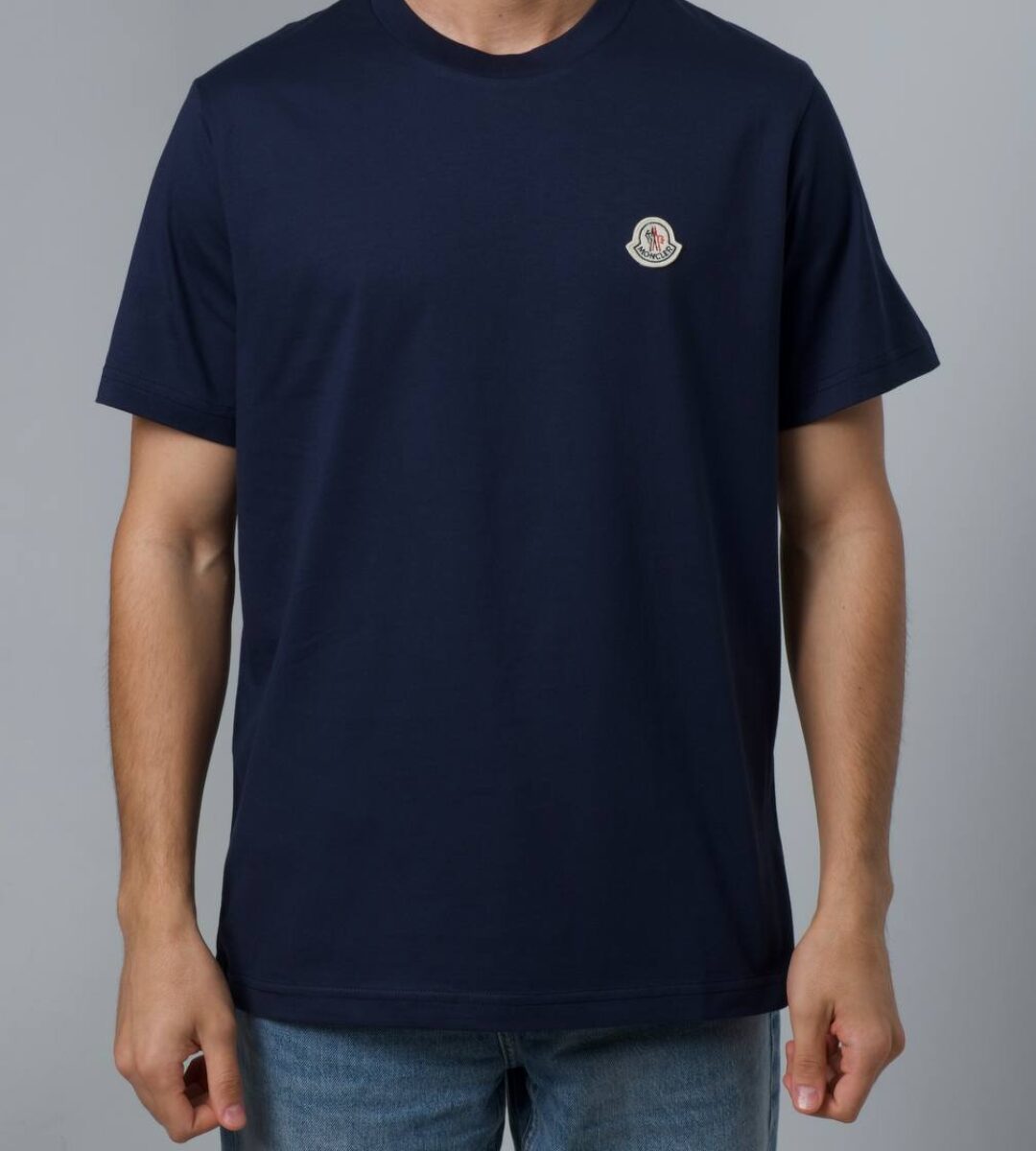 Moncler Logo T-Shirt Donkerblauw