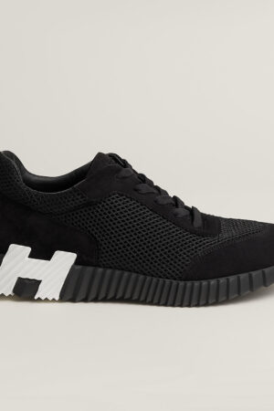 Hermes Bouncing Sneakers Black White