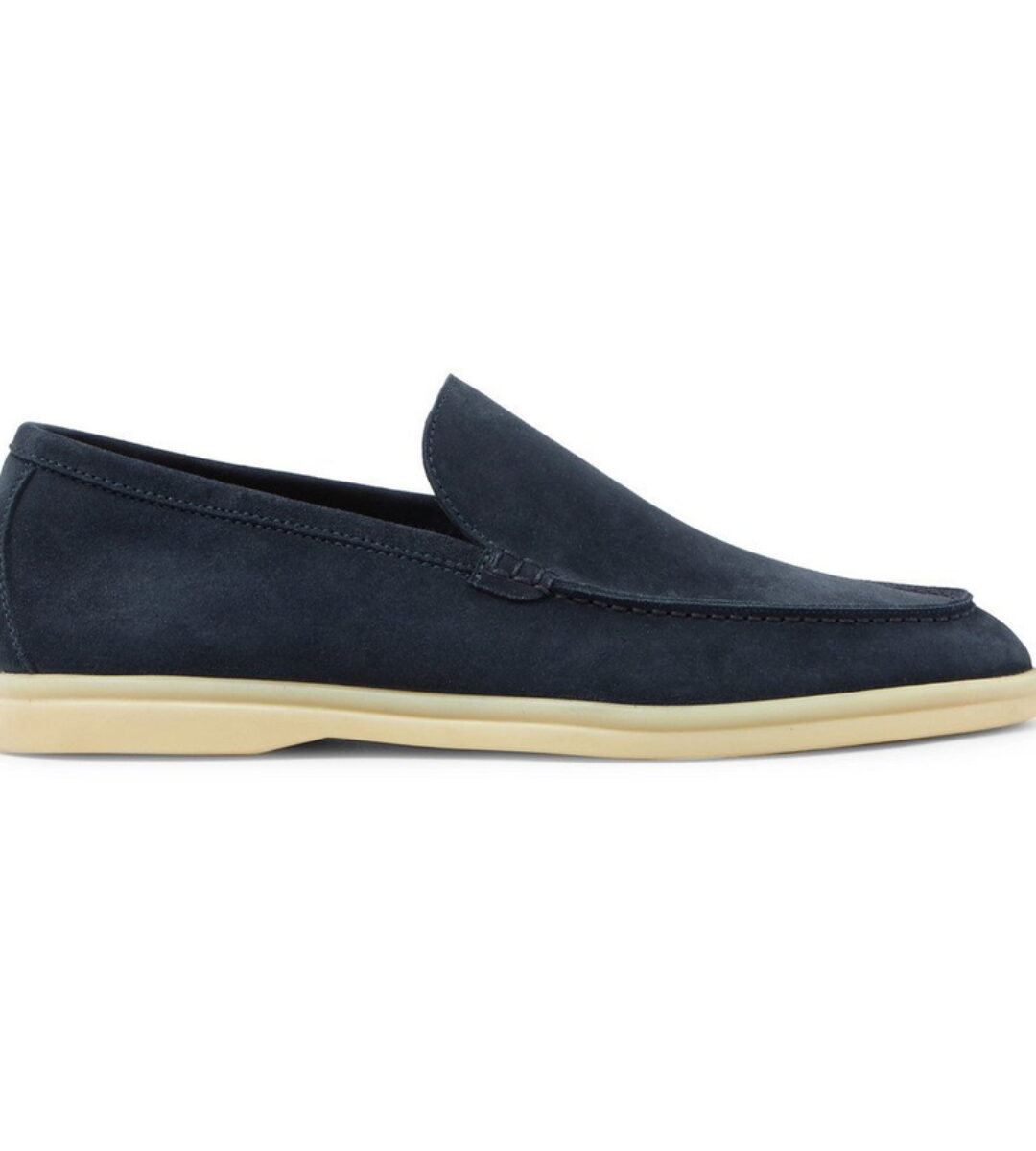 Loro Piana Summerwalk Suede Loafers Navy