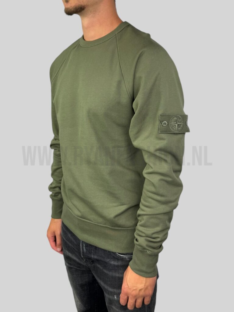 Stone Island Sweater Ghost Logo Donkergroen - Afbeelding 2