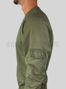 Stone Island Sweater Ghost Logo Donkergroen