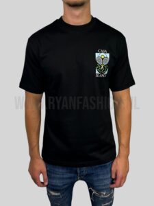 Casablanca Tennis Pastelle T-Shirt Zwart