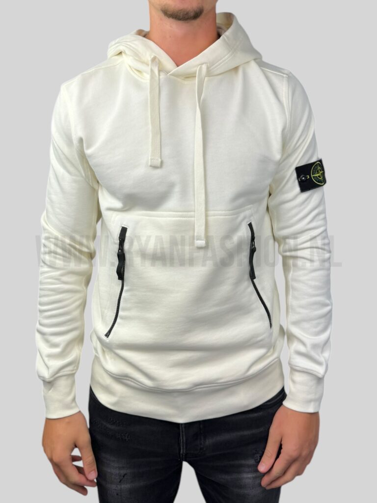 Stone Island Hoodie Ecru