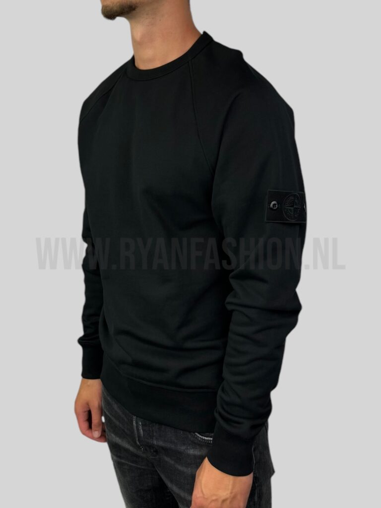 Stone Island Sweater Ghost Logo Zwart - Afbeelding 2