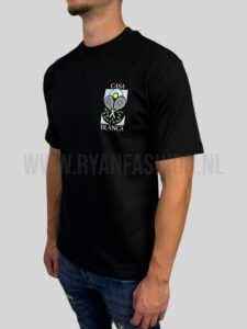 Casablanca Tennis Pastelle T-Shirt Zwart