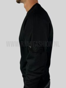 Stone Island Sweater Ghost Logo Zwart