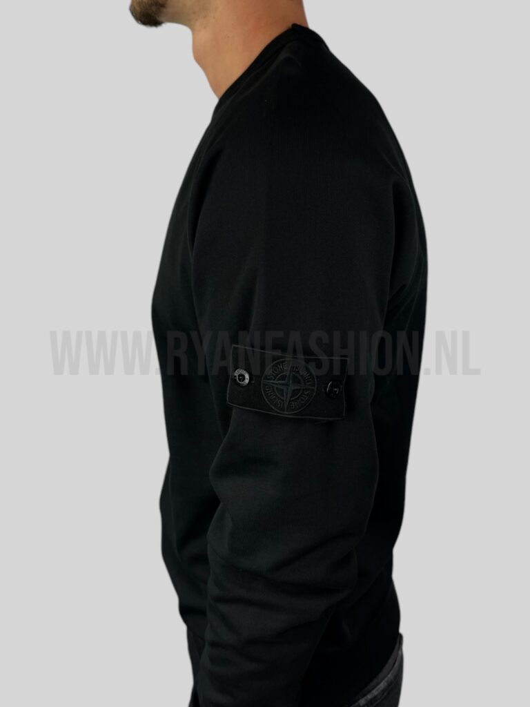 Stone Island Sweater Ghost Logo Zwart - Afbeelding 3