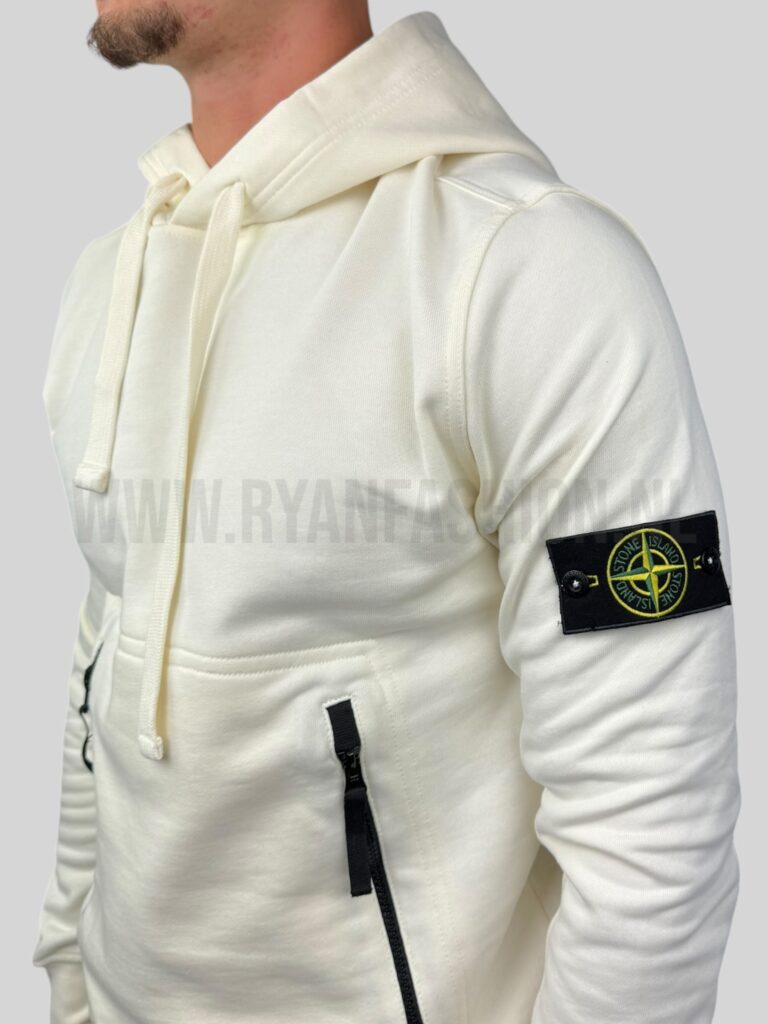 Stone Island Hoodie Ecru - Afbeelding 3