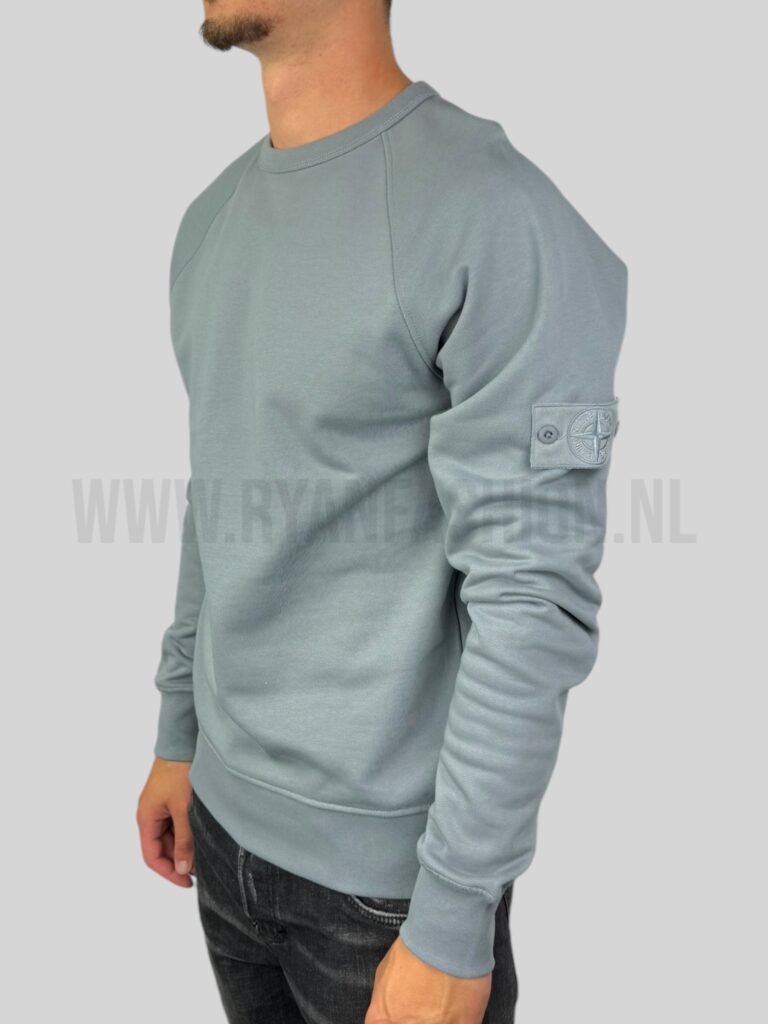 Stone Island Sweater Ghost Logo Smoke Grey - Afbeelding 2