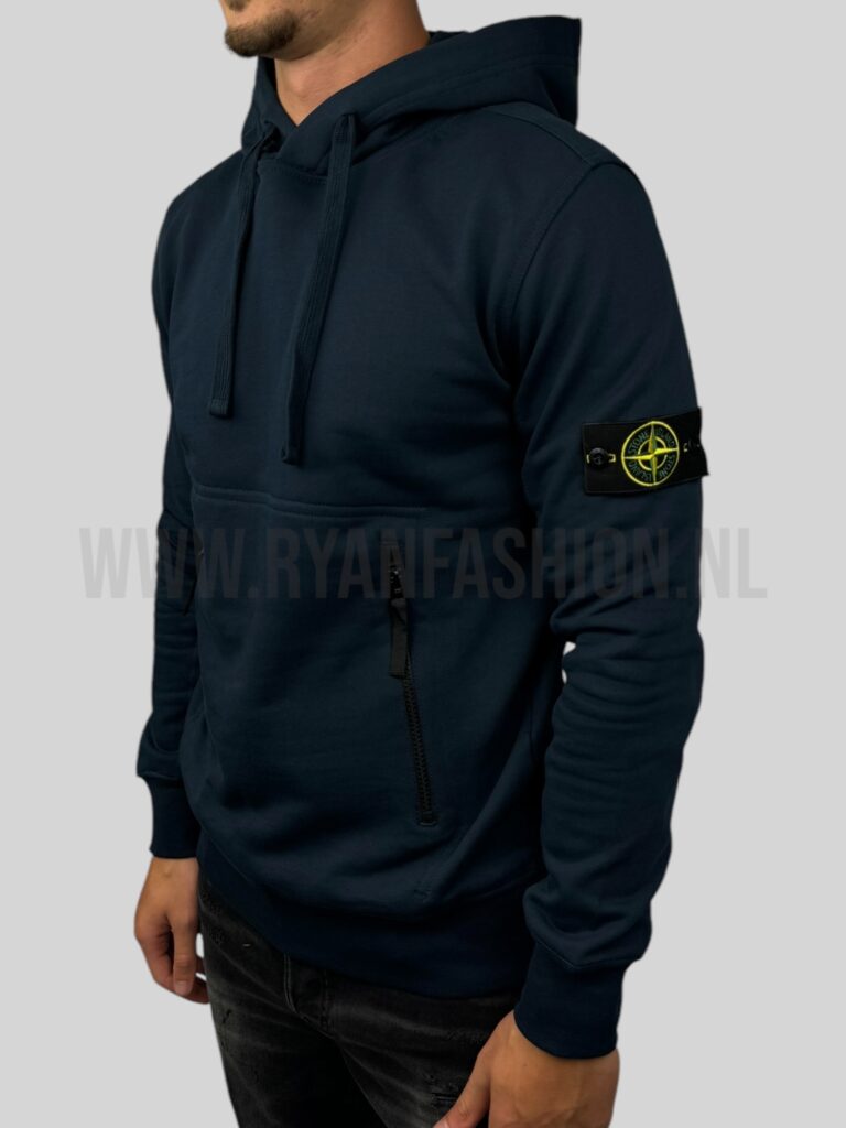 Stone Island Hoodie Donkerblauw - Afbeelding 2