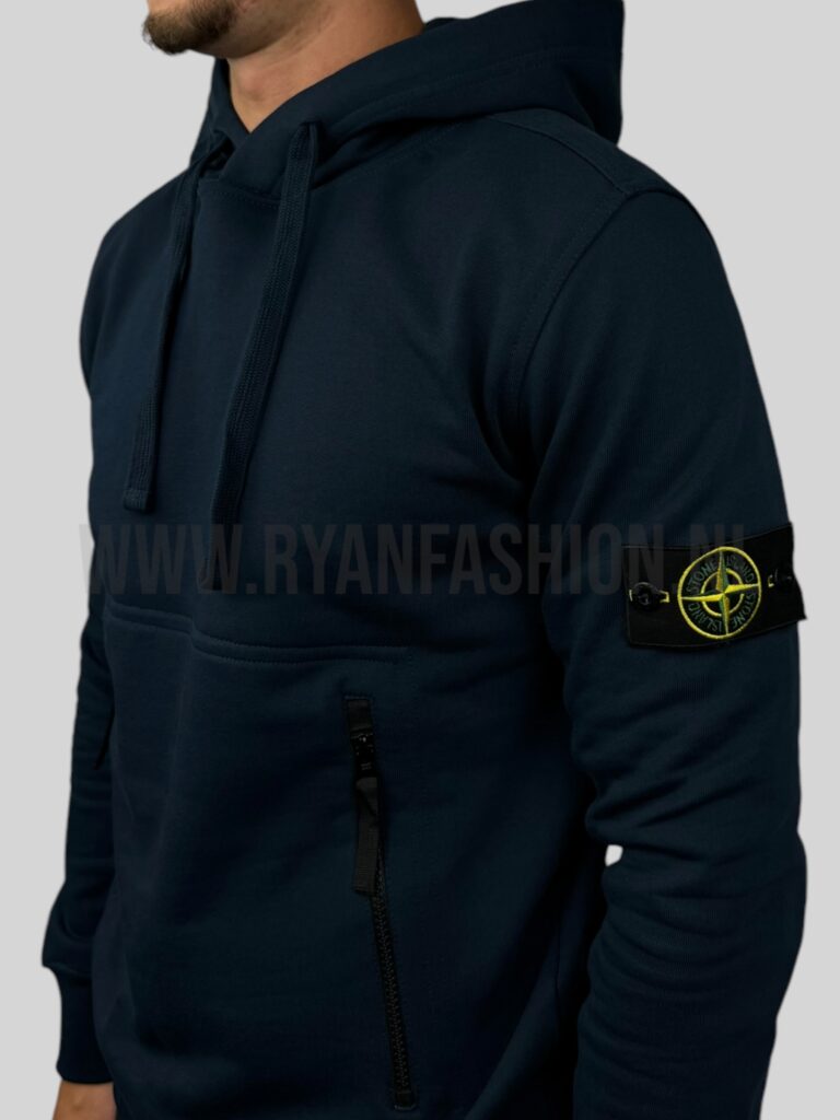 Stone Island Hoodie Donkerblauw - Afbeelding 3