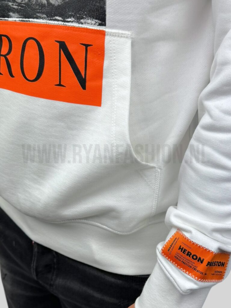 Heron Preston NF Heron Hoodie White - Afbeelding 3