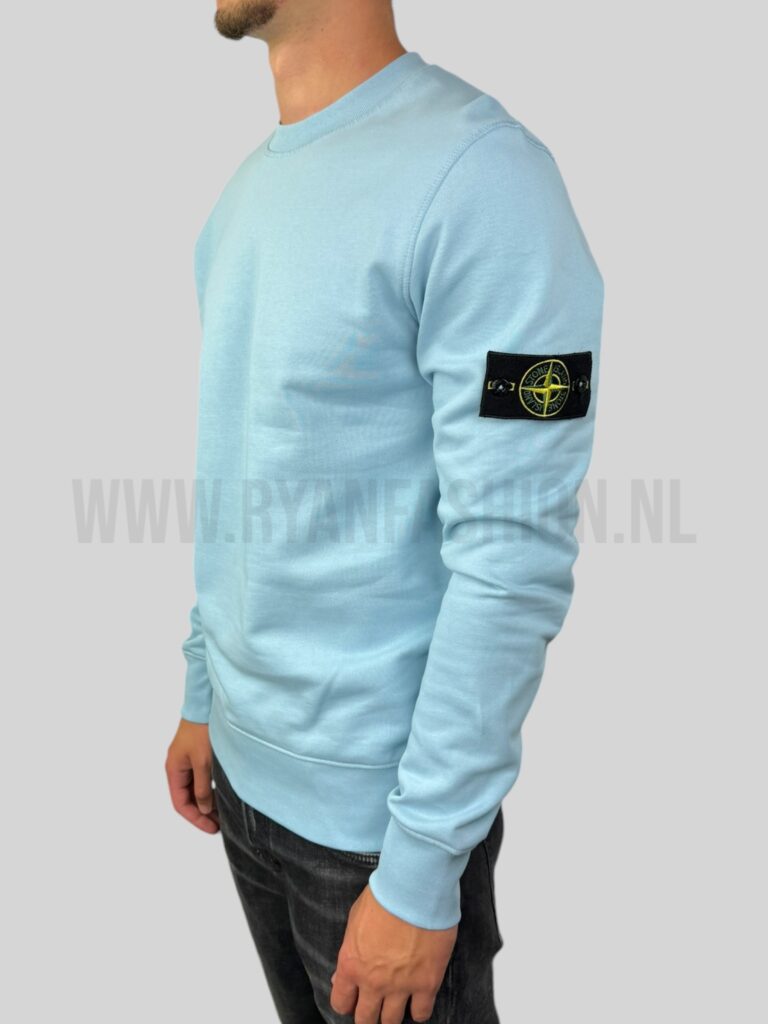 Stone Island Sweater Lichtblauw - Afbeelding 2