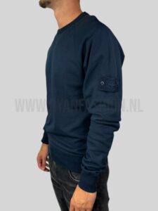 Stone Island Sweater Ghost Logo Donkerblauw
