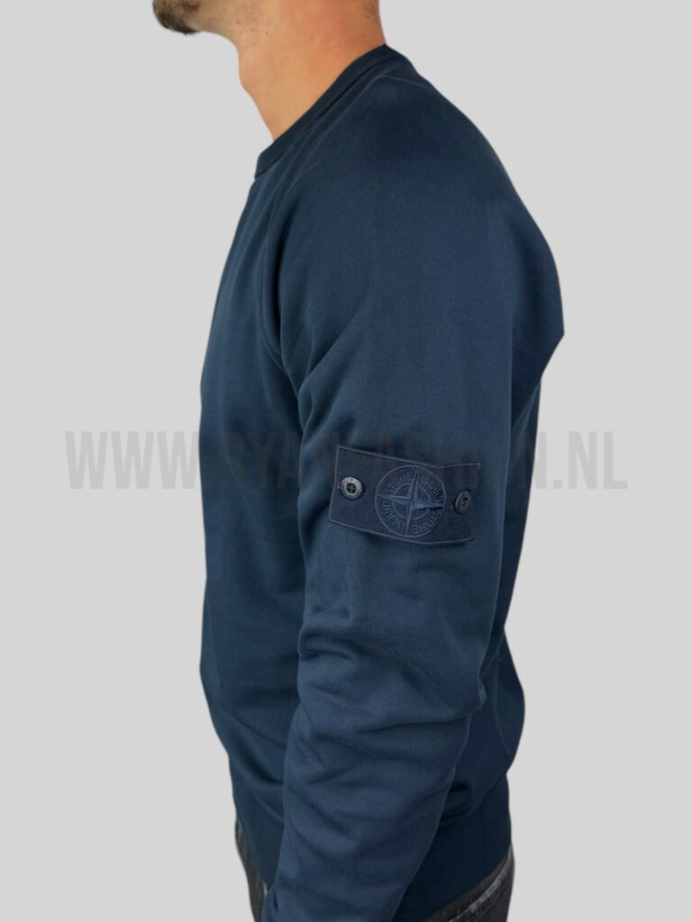 Stone Island Sweater Ghost Logo Donkerblauw - Afbeelding 3