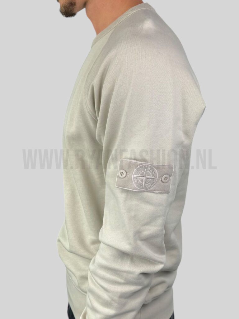 Stone Island Sweater Ghost Logo Beige - Afbeelding 3