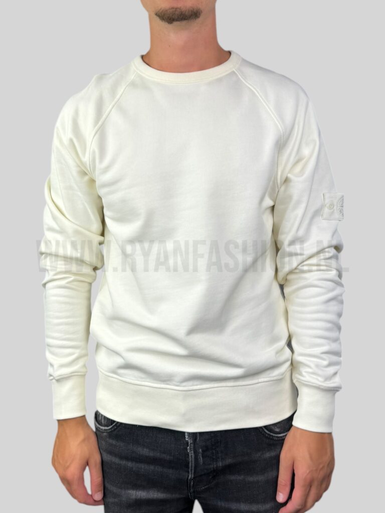 Stone Island Sweater Ghost Logo Gebroken Wit