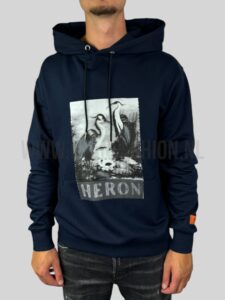 Heron Preston Halftone Hoodie Donkerblauw