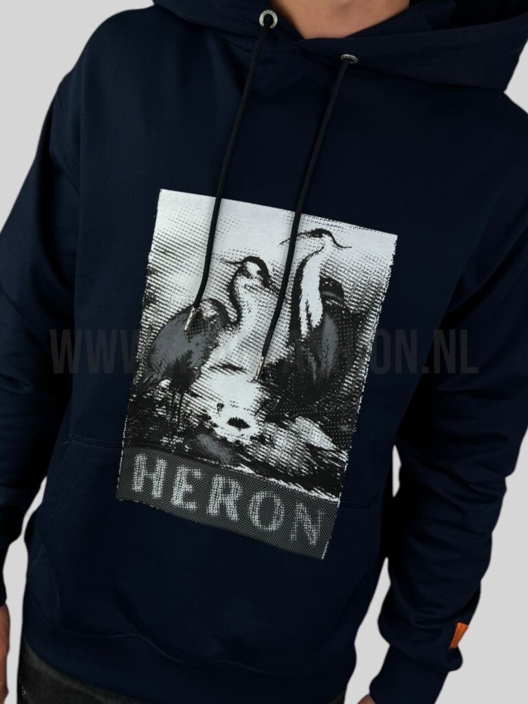 Heron Preston Halftone Hoodie Donkerblauw - Afbeelding 3