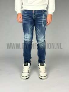 Dsquared2 Dark Crinkle Wash Cool Guy Jeans Darkblue