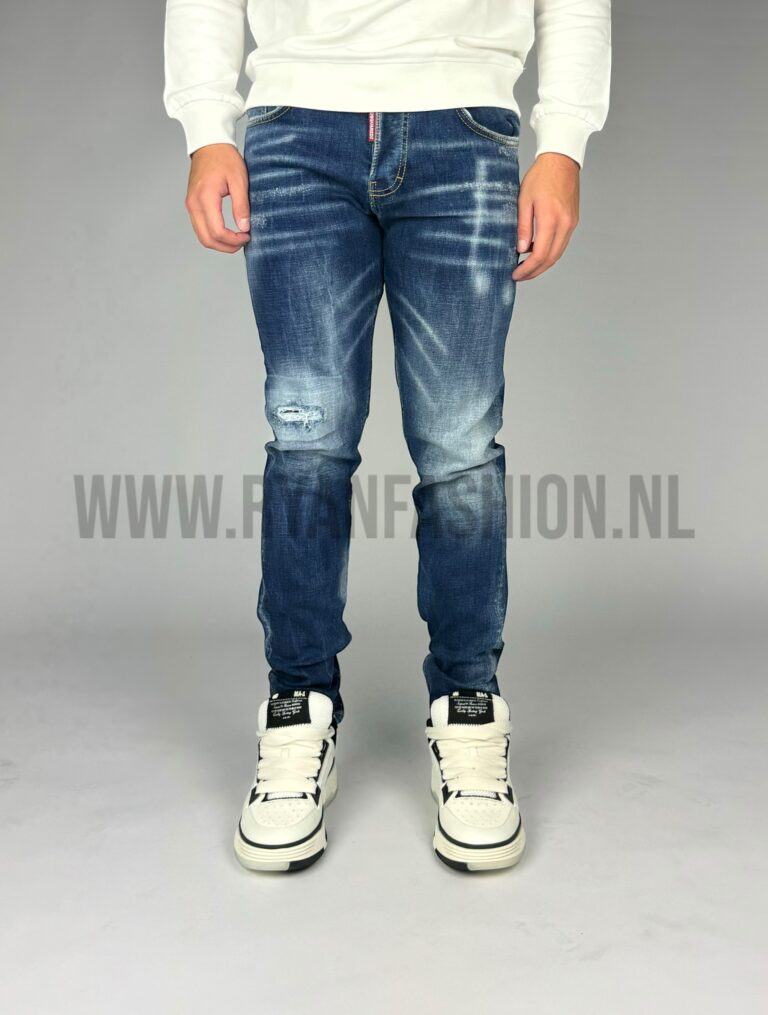Dsquared2 Dark Crinkle Wash Cool Guy Jeans Darkblue