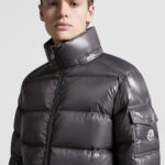 Moncler Maya Short Down Jacket Dark Grey - Image 4