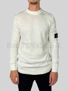 Stone Island Wool Sweater White