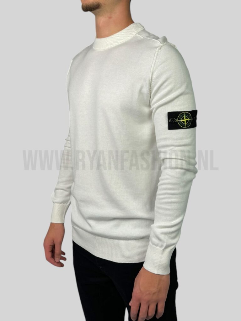 Stone Island Wool Sweater White