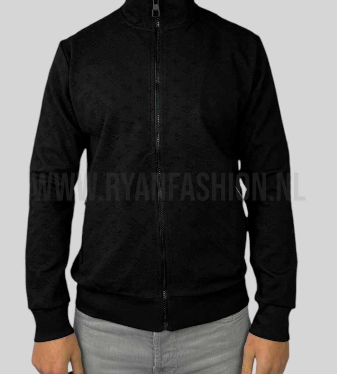 Louis Vuitton Monogram Zip-Through Top Black