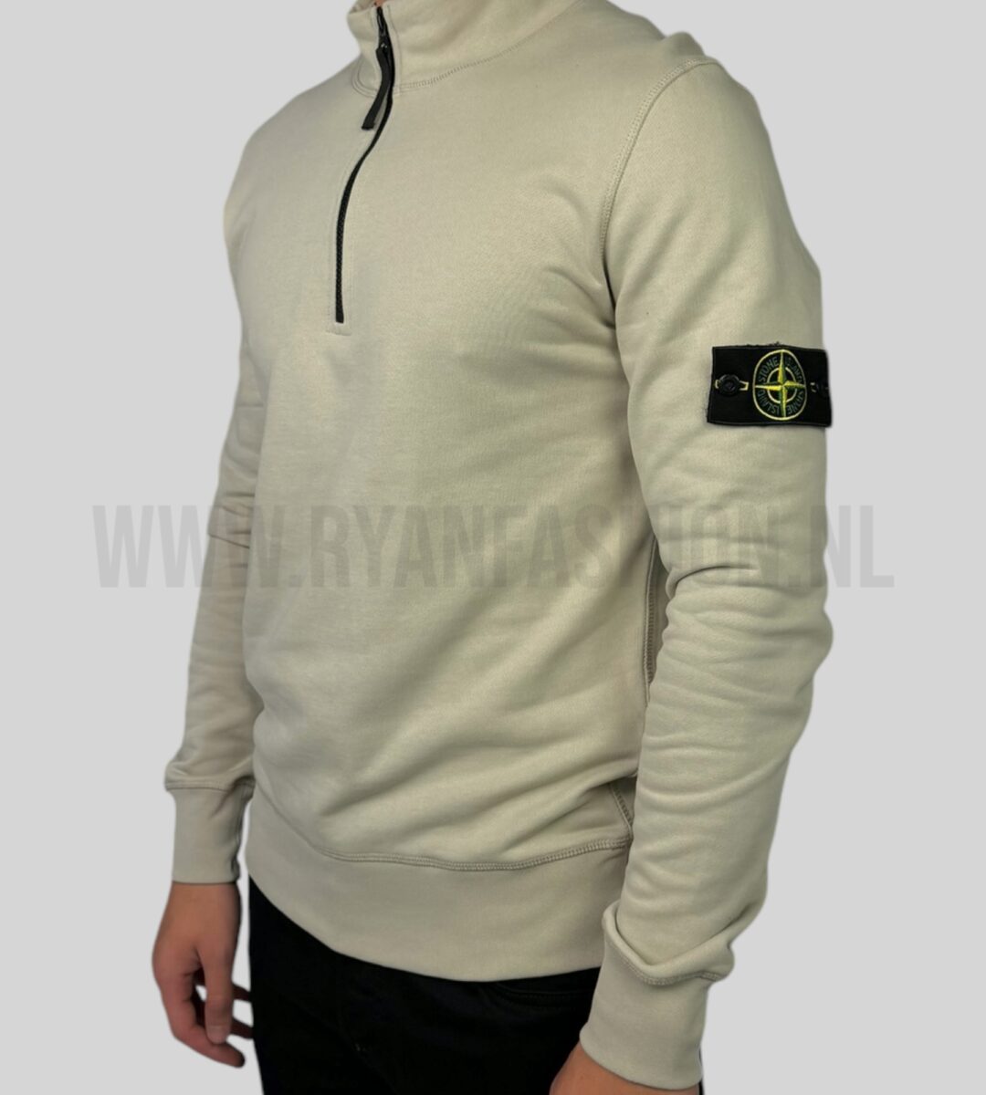 Stone Island Half Zipped Sweater Stone