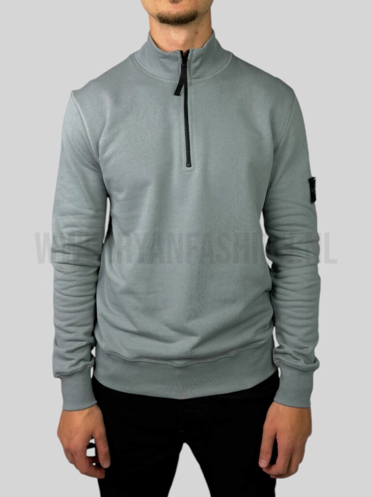 Stone Island Half Zipped Sweater Smoke Grey - Afbeelding 2