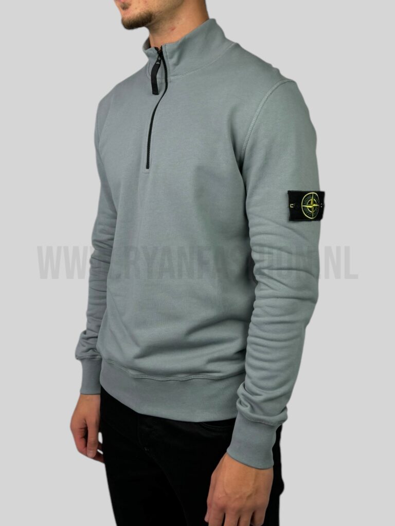 Stone Island Half Zipped Sweater Smoke Grey