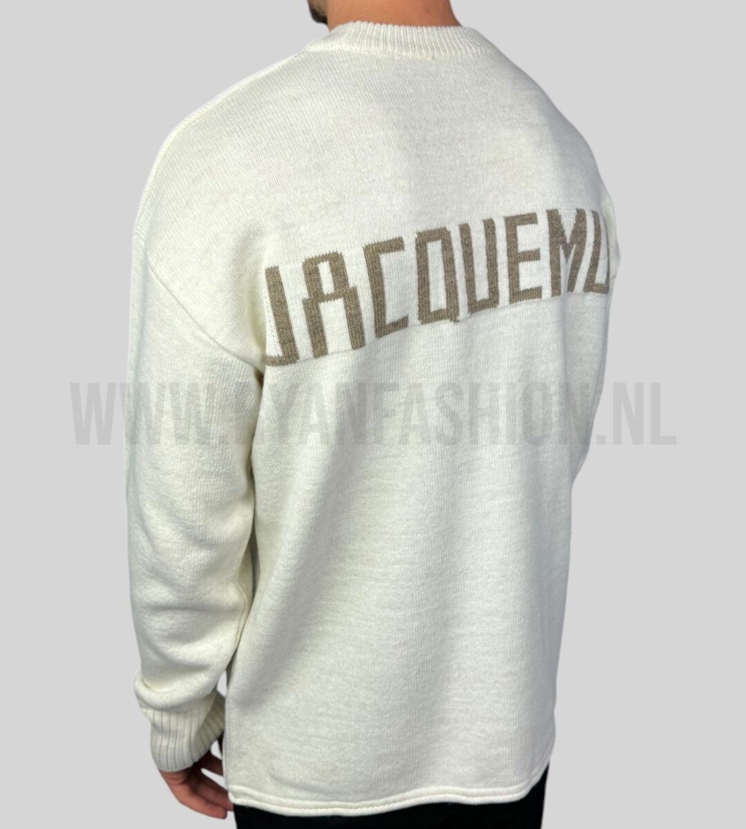 Jacquemus Le Pull Wool Blend Sweatshirt Ecru