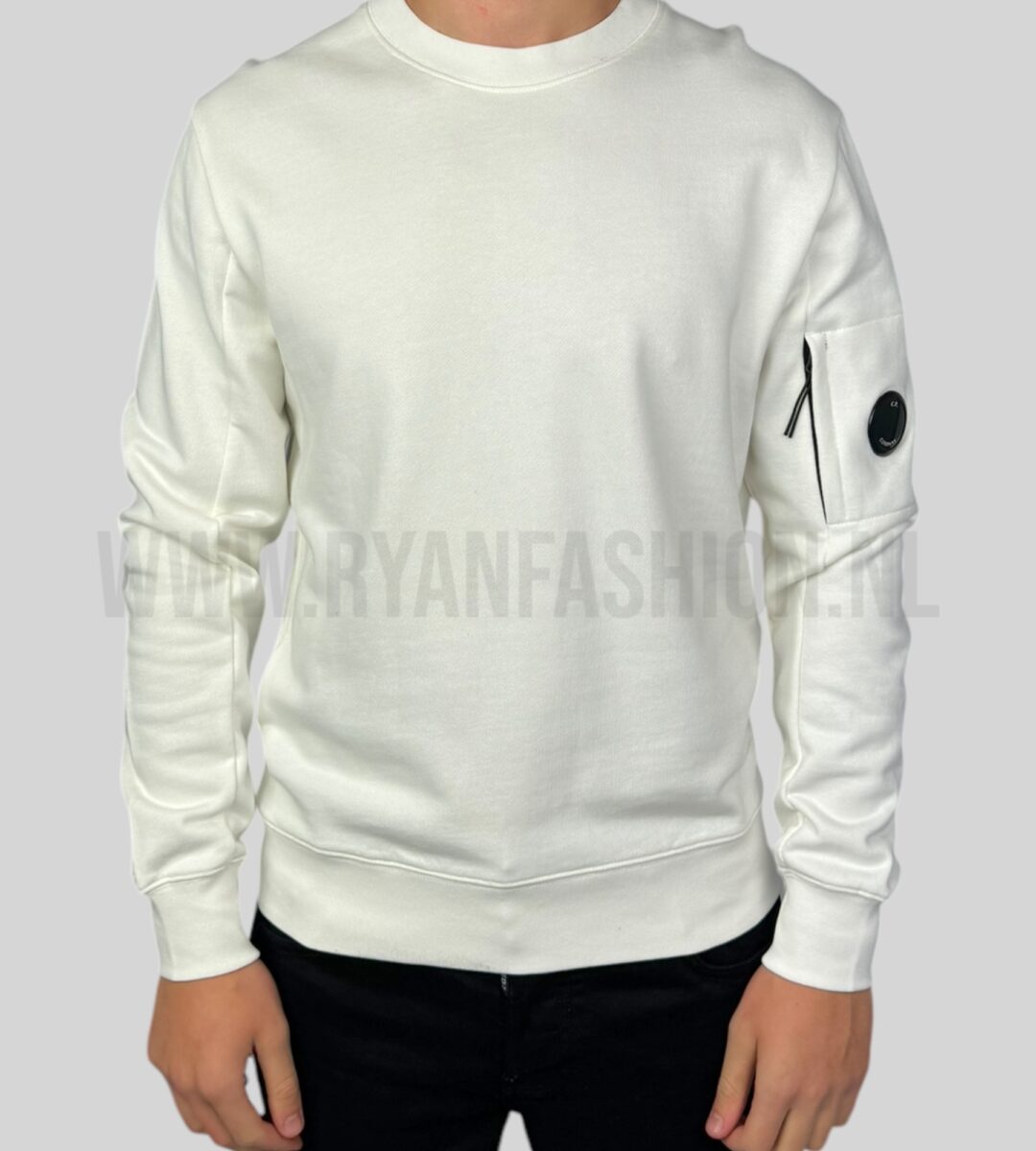 C.P. Company Classic Lens Sweater White