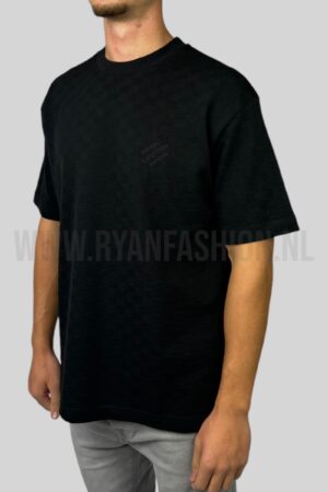 Louis Vuitton Damier Cotton Pique T-Shirt Black