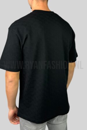 Louis Vuitton Damier Cotton Pique T-Shirt Black